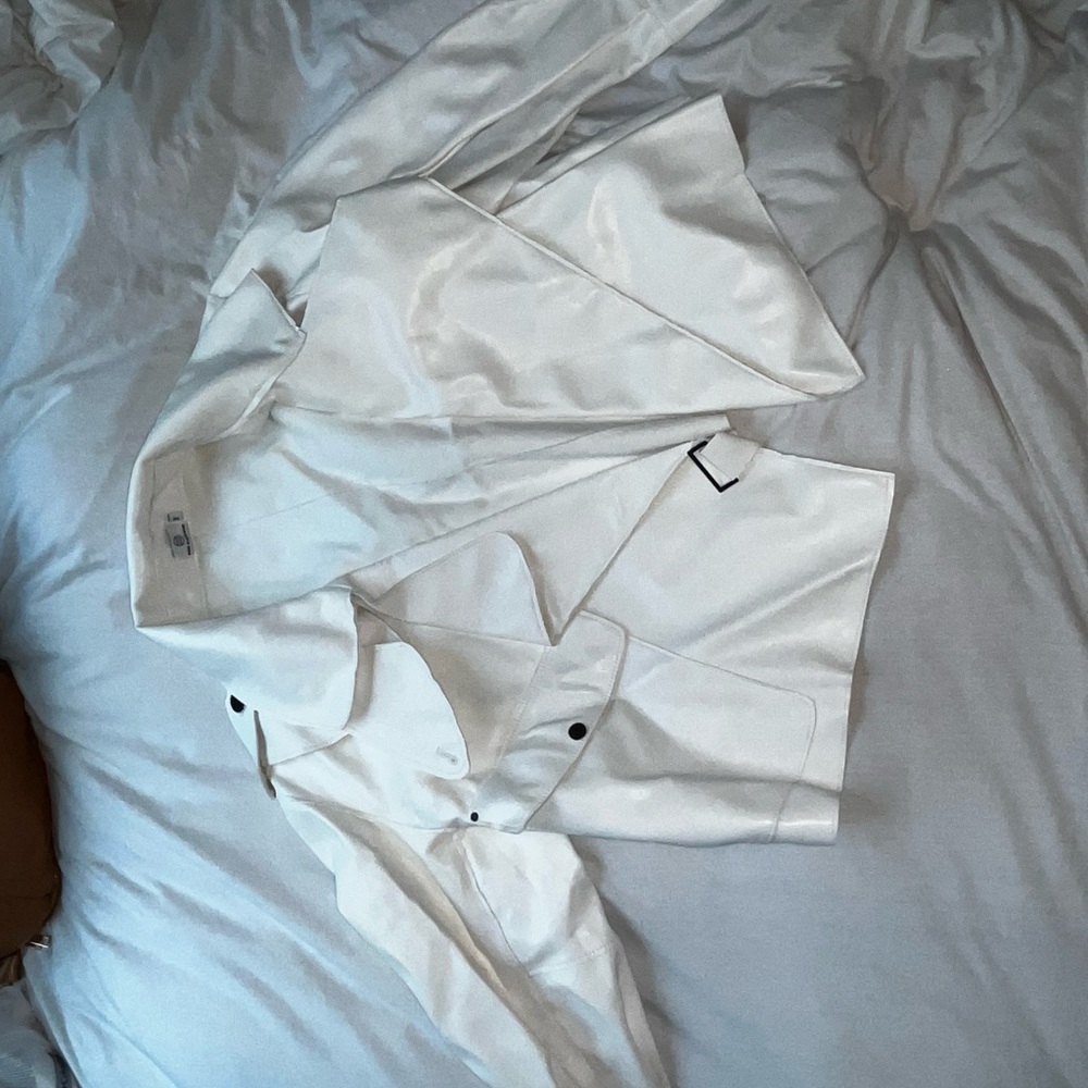 White leather jacket